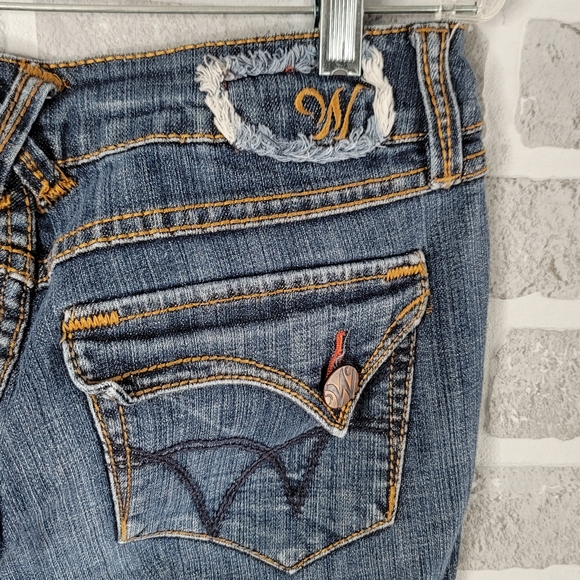 WÖRN Jeans High Quality Heavy Stitched Wide Leg Denim Jeans Women's Size 8 - Picture 12 of 16